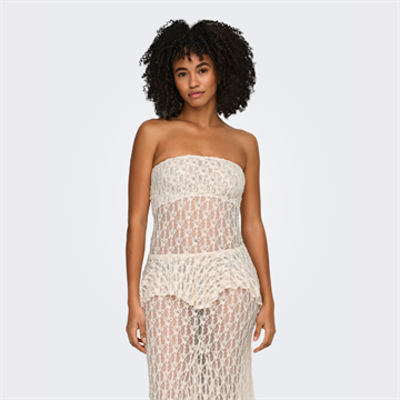 ONLY LAYA TUBE LACE TOP JRS BIRCH - 15375823